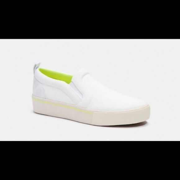 Coach optic white Citysole slip on sneaker. New, in box. Size 8.5. - Picture 1 of 6